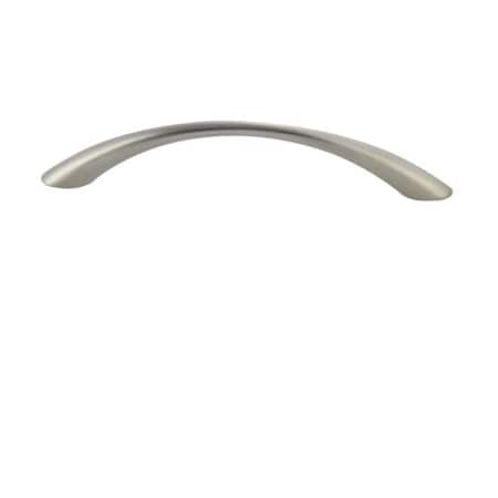 Crown 6-1/4" Bow Cabinet Pull with Narrow Middle and 5" Center to Center Satin Nickel Finish CHP4655SN